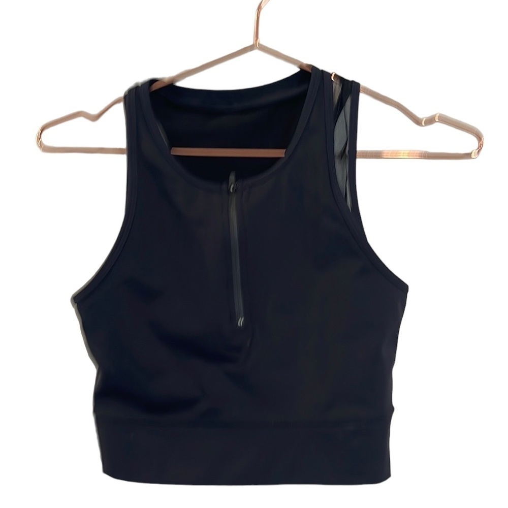 Women’s black SoulCycle sports bra. Size small